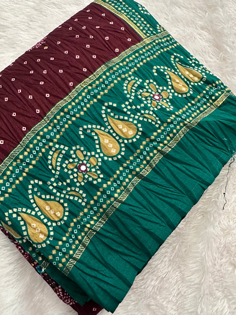 Crush Patola Fancy Saree-JU5