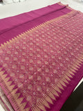 Designer Saree - Magenta Crepe Georgette JU17