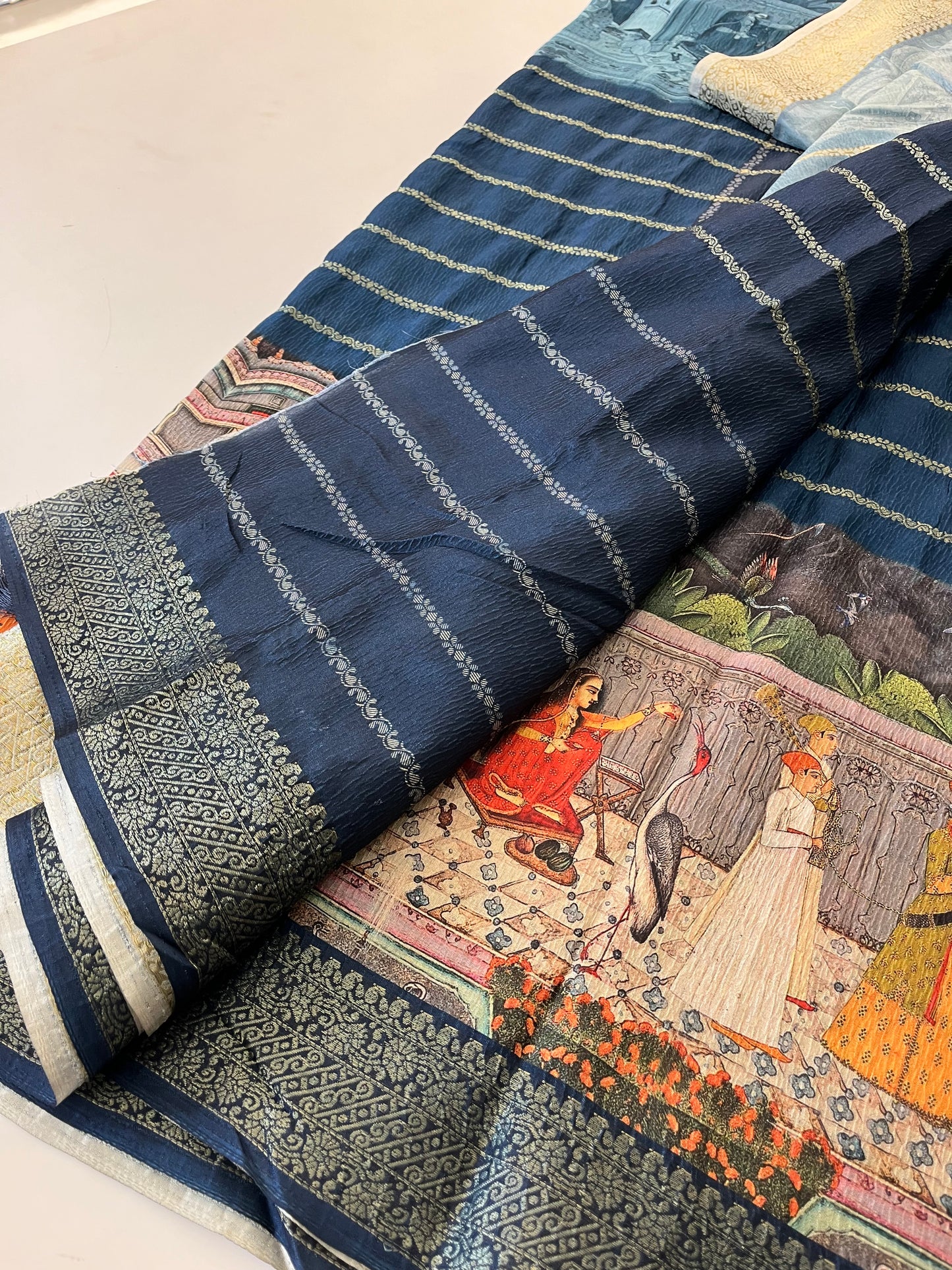 Crush Tussar  Designer