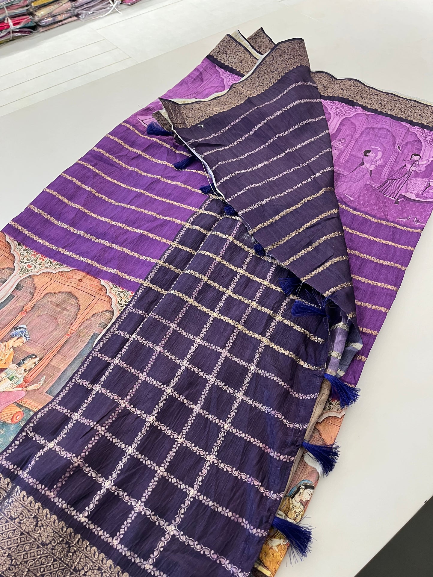 Crush Tussar  Designer