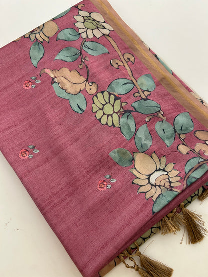Tussar Printed Saree-M23