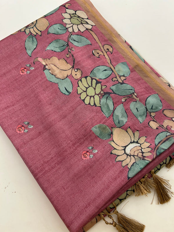 Tussar Printed Saree-M23