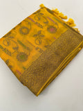 Premium Jute Tussar Fancy Saree-J9