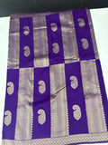 NAVY BLUE TUSSAR DESIGNER SAREE-J25