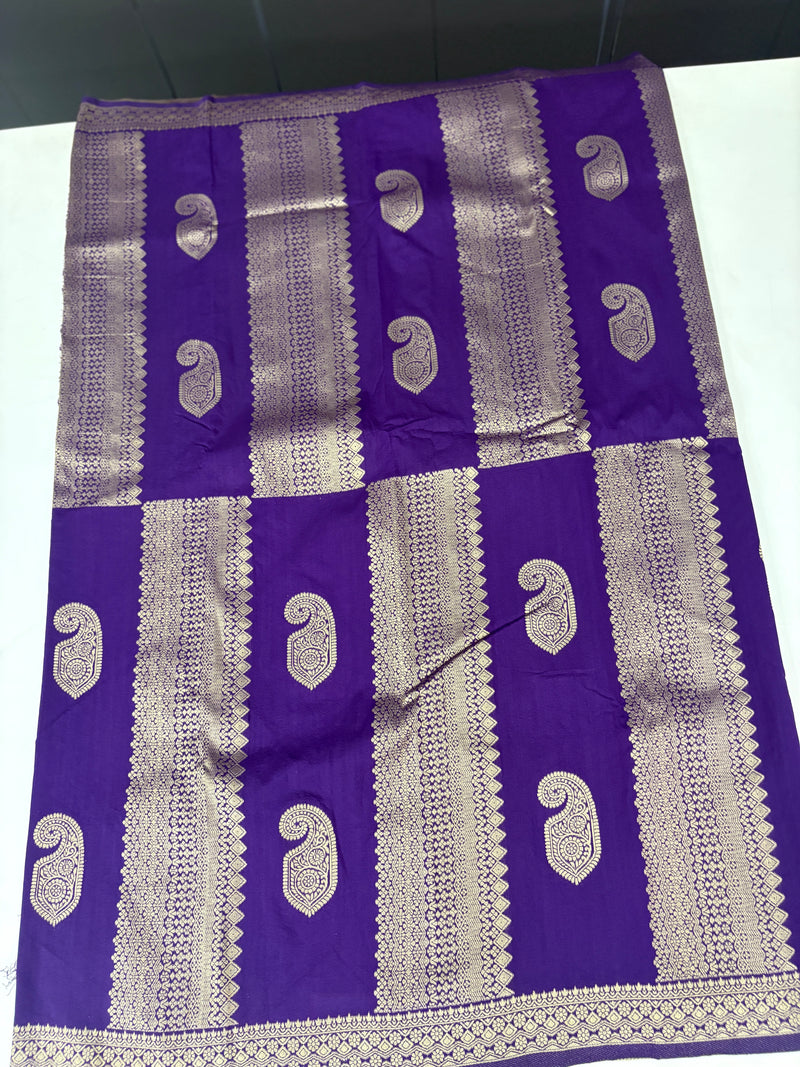 NAVY BLUE TUSSAR DESIGNER SAREE-J25
