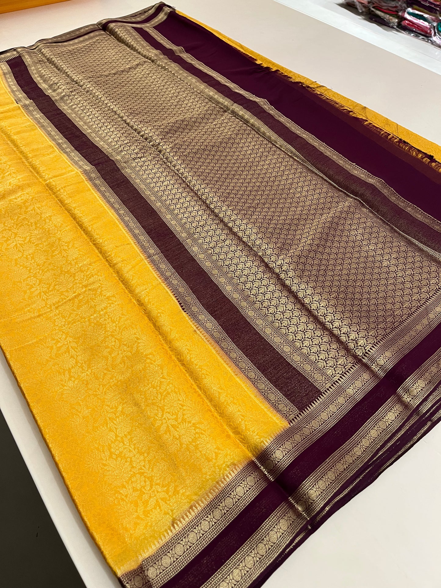 Brocade Banarasi soft silk