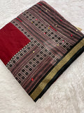 Premium Designer Chanderi Mul Fabric With Designer Border and Weaving Pallu with Tassels❤️❤️-JU3