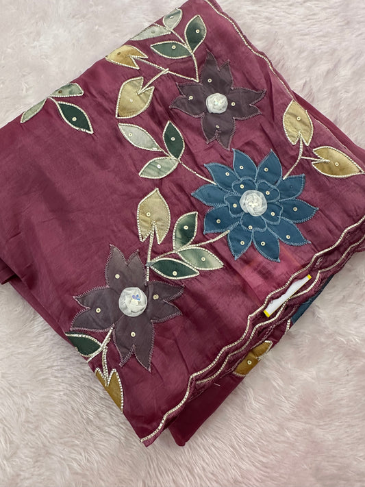 Designer Organza Saree-M16