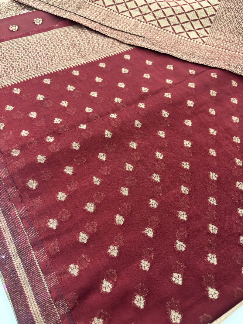 Brocade Crush Crape Georgette-J24
