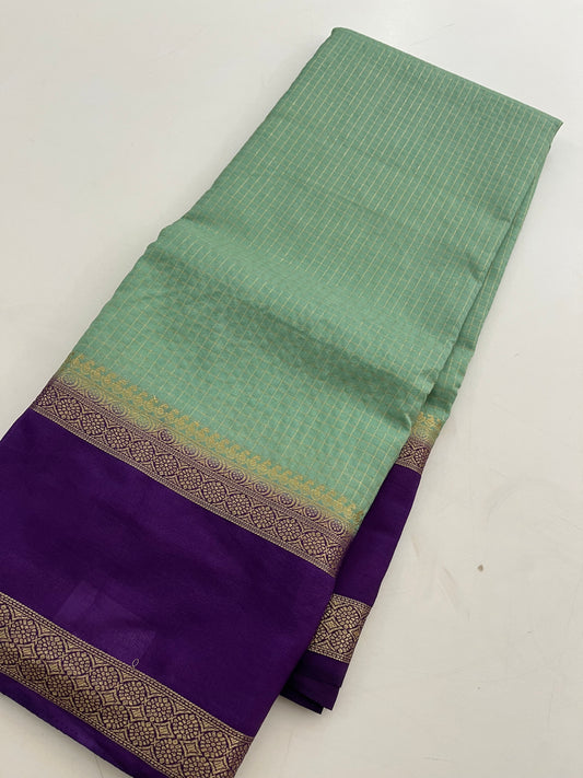 Crepe Small Checks Bentex Border