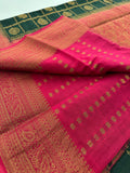New collection in South Cotton Silk sarees for Varmahalaxmi with contrast matching blouse piece🌹-AU3