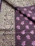 Kalamkari Printed Crape-JU14