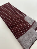 Tussar silver butties -AU3