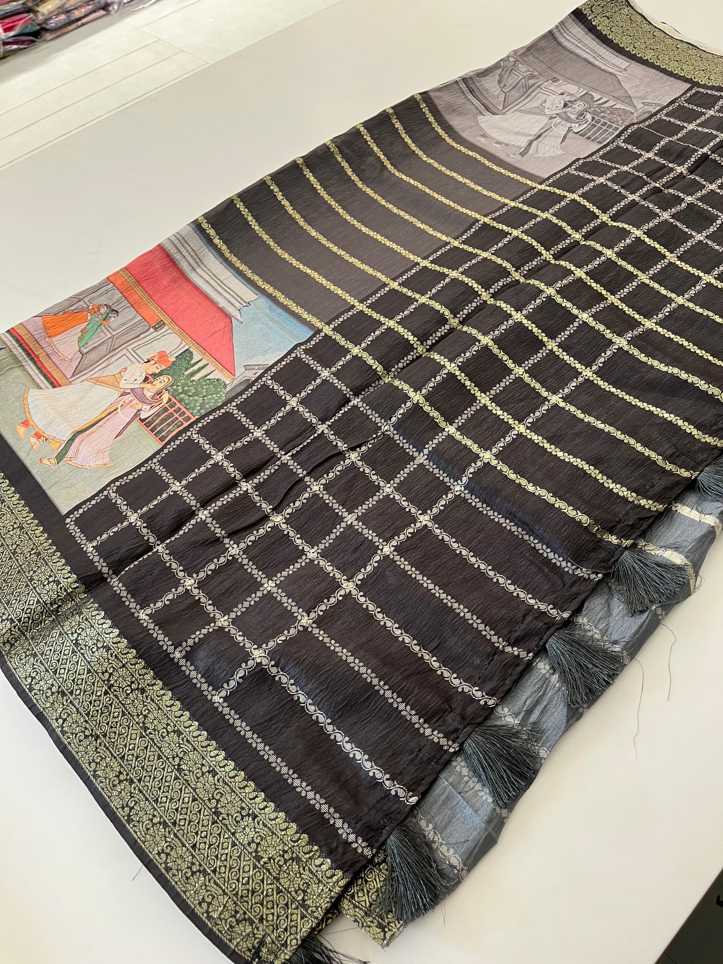 Crush Tussar  Designer