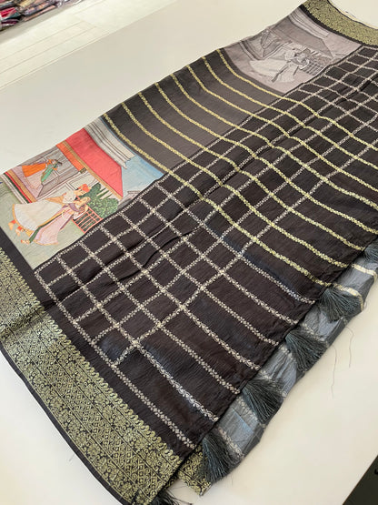 Crush Tussar  Designer