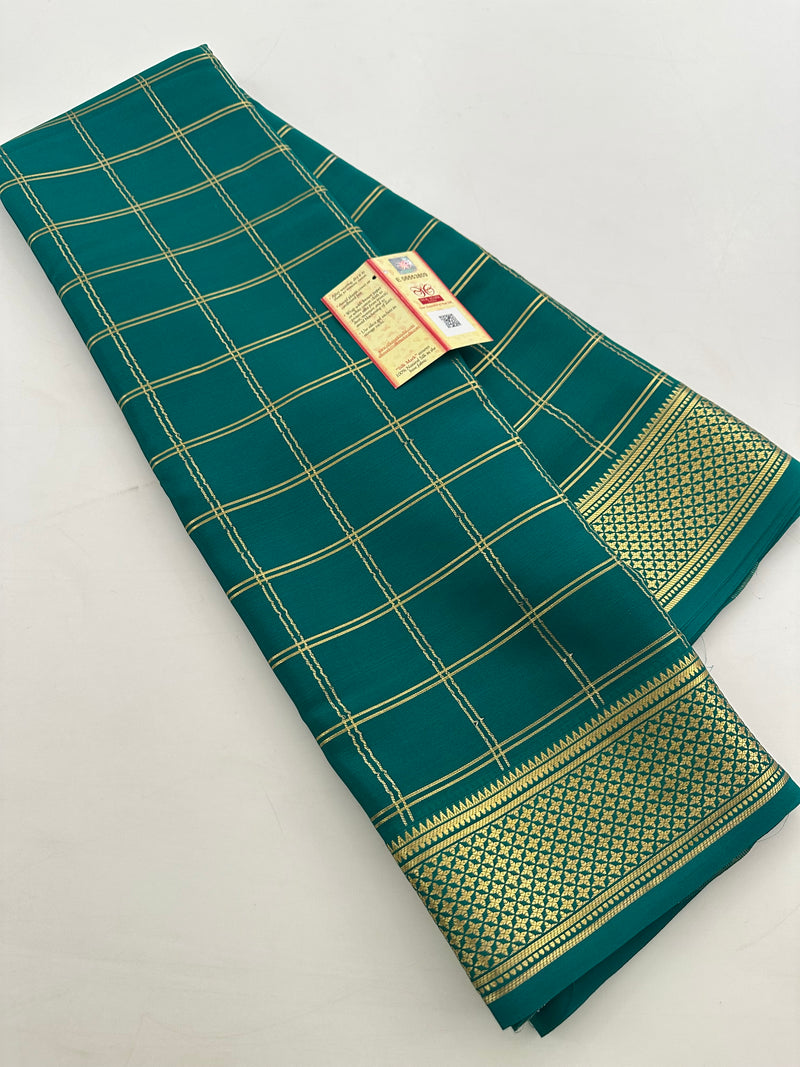 Pure Crape Mysore Silk Saree  100GSM❤️❤️-J22