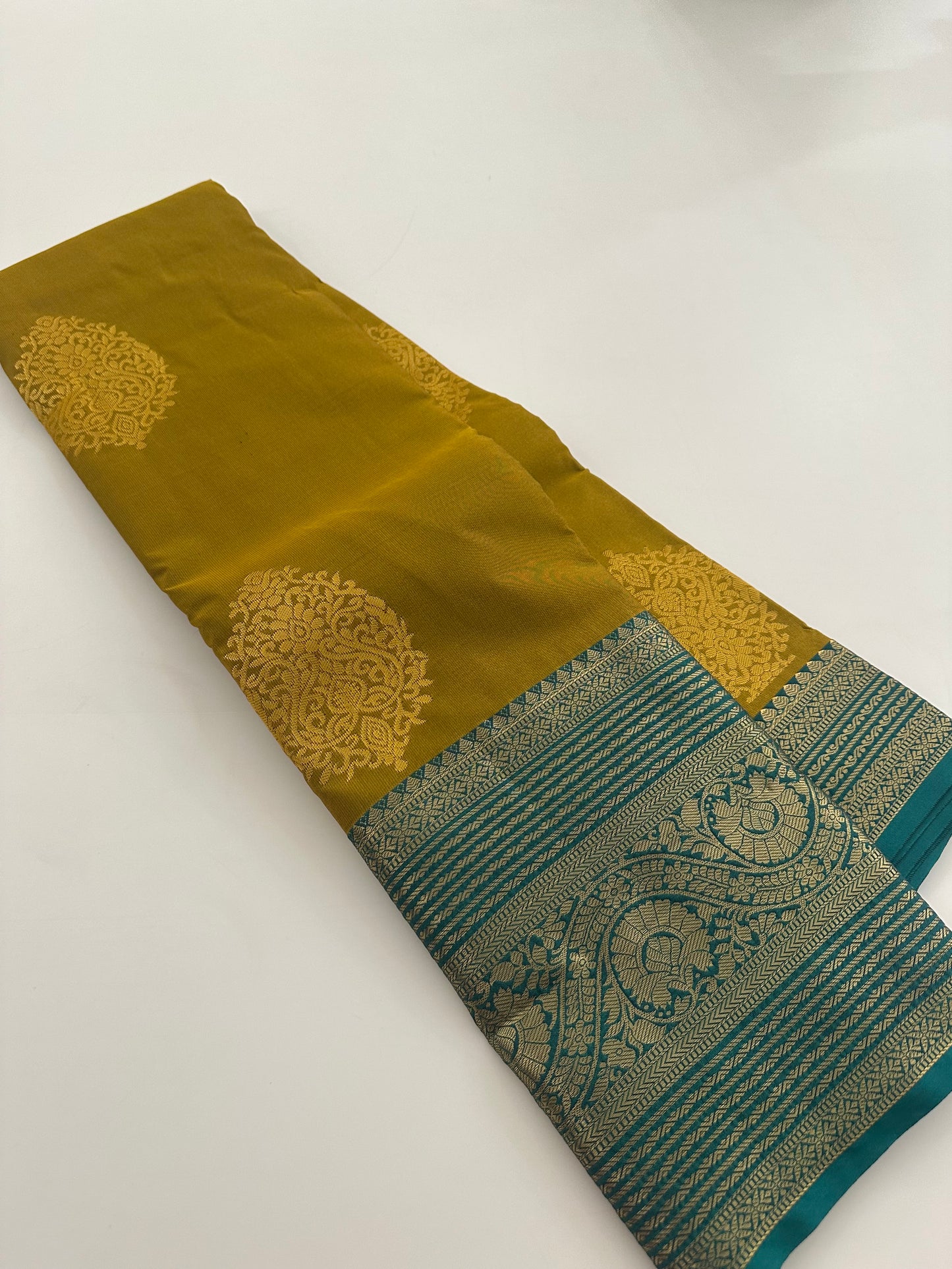 Semi Kanchi Silk Saree-JU16