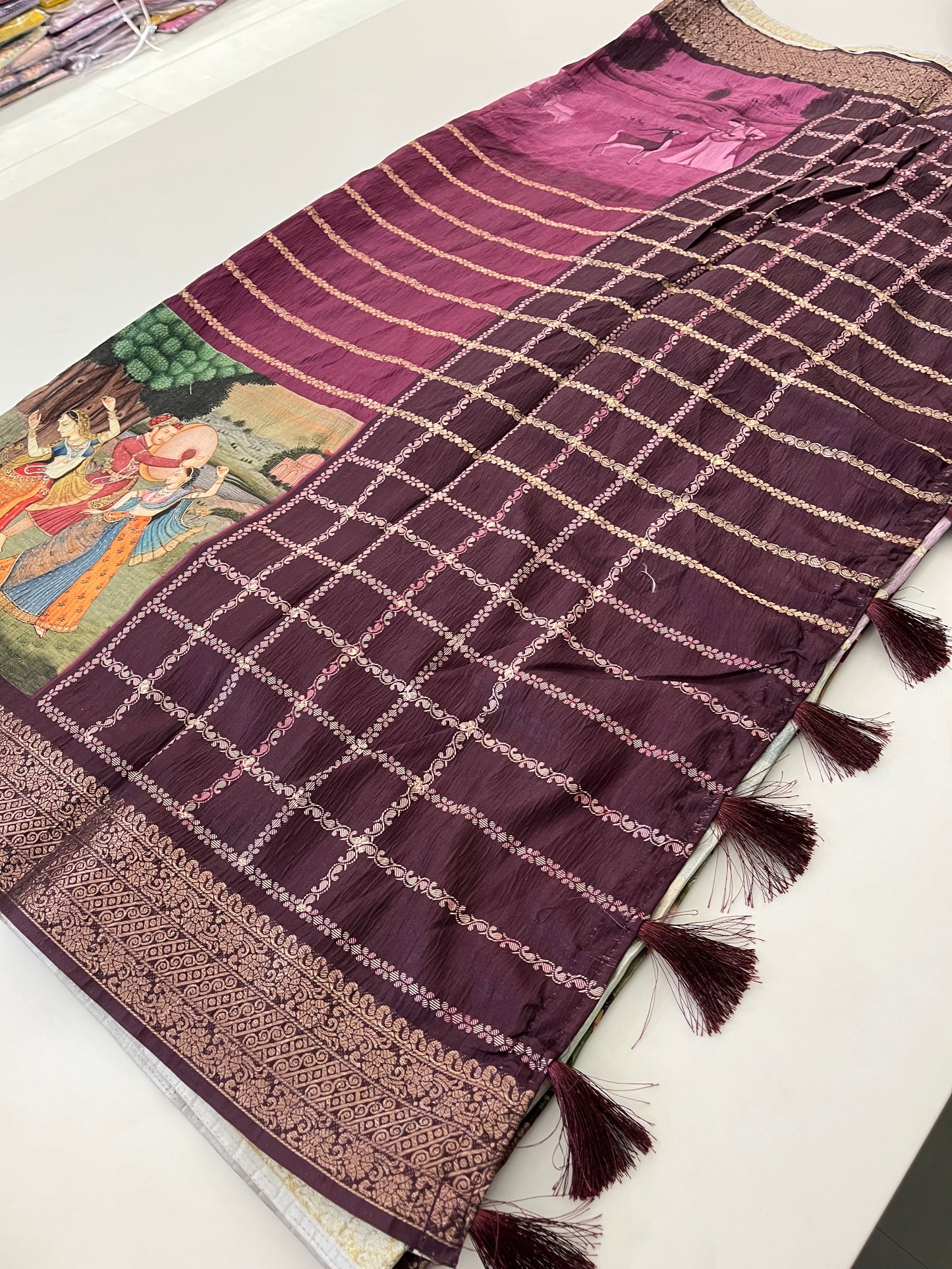 Crush Tussar  Designer