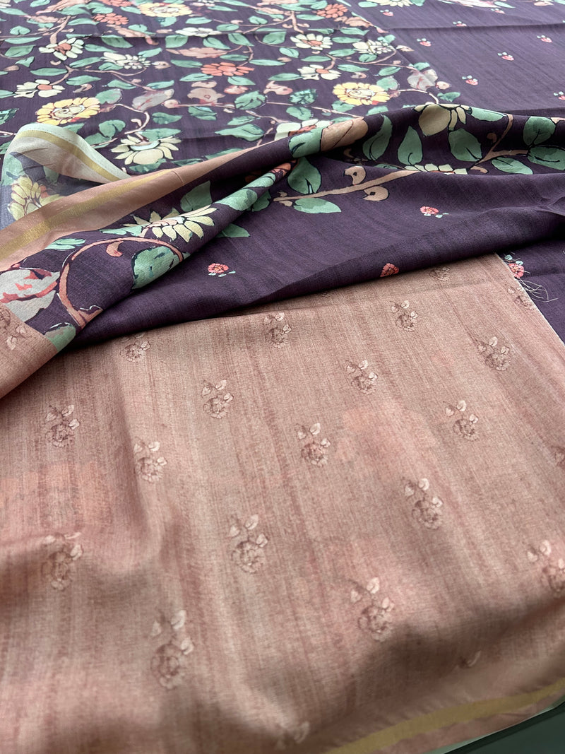 Tussar Printed Saree-M23