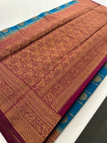 New collection in South Cotton Silk sarees for Varmahalaxmi with contrast matching blouse piece🌹-AU3