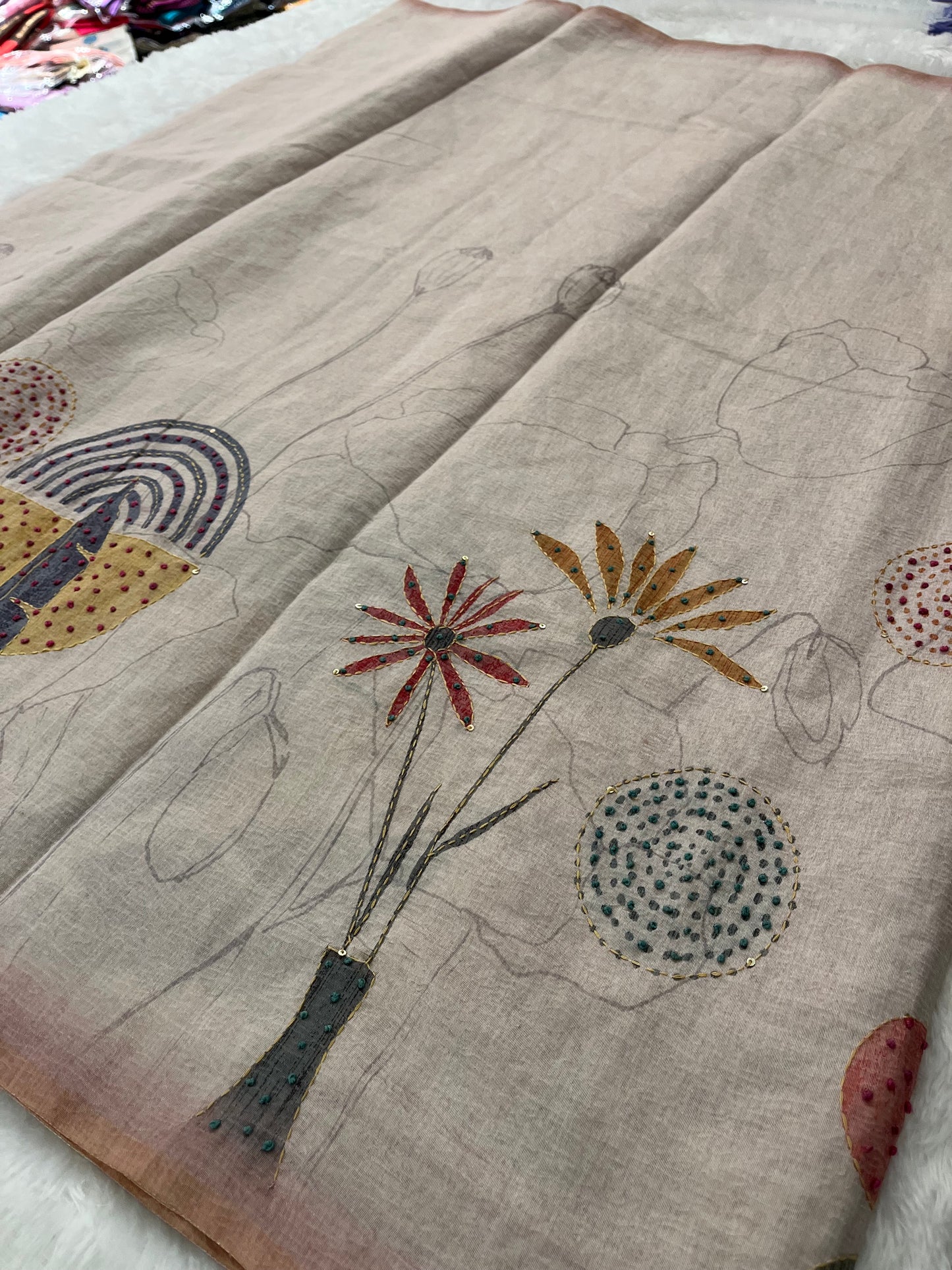 Knot Work Fancy Saree-F17