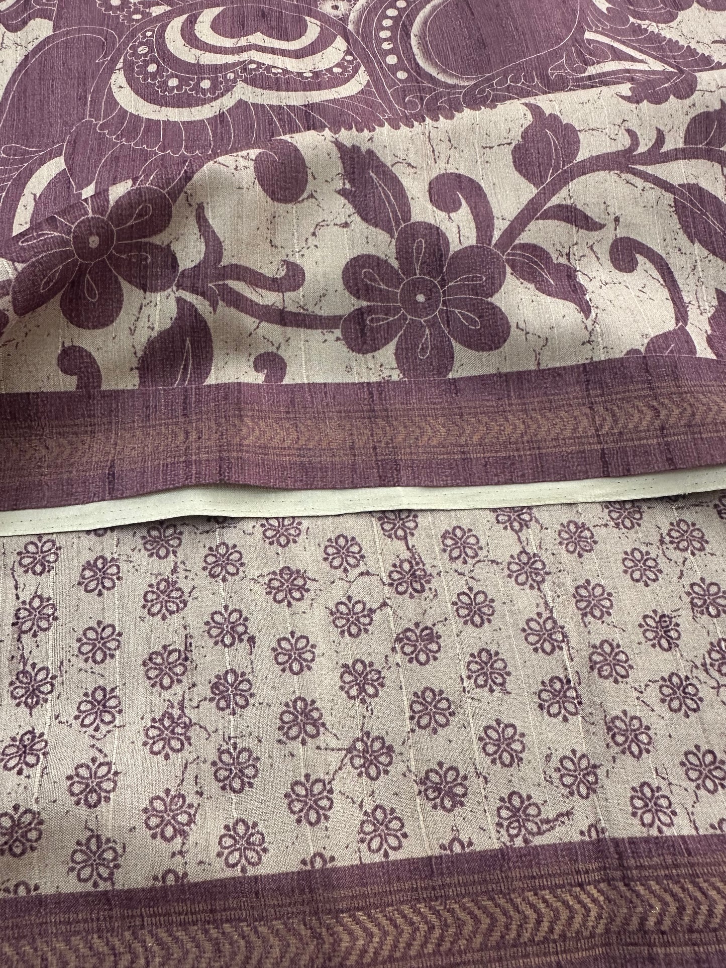 Kalamkari Tussar Printed-M26
