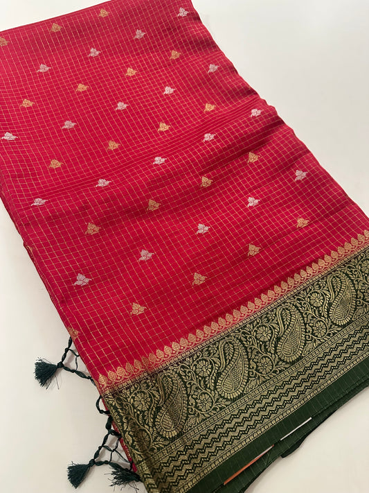 Viscose Banarasi saree-M27