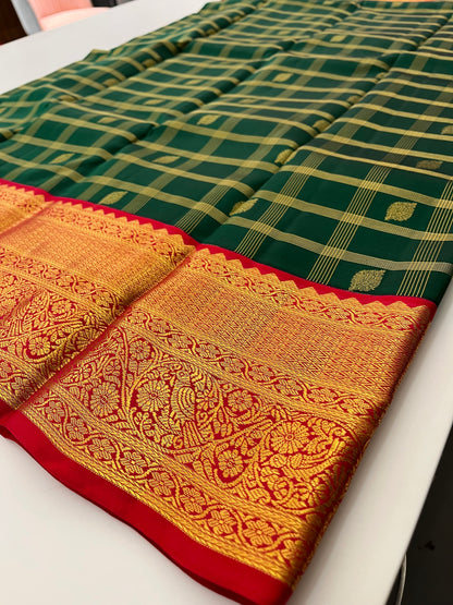 Pure Kanchipuram silk saree with silk mark certified