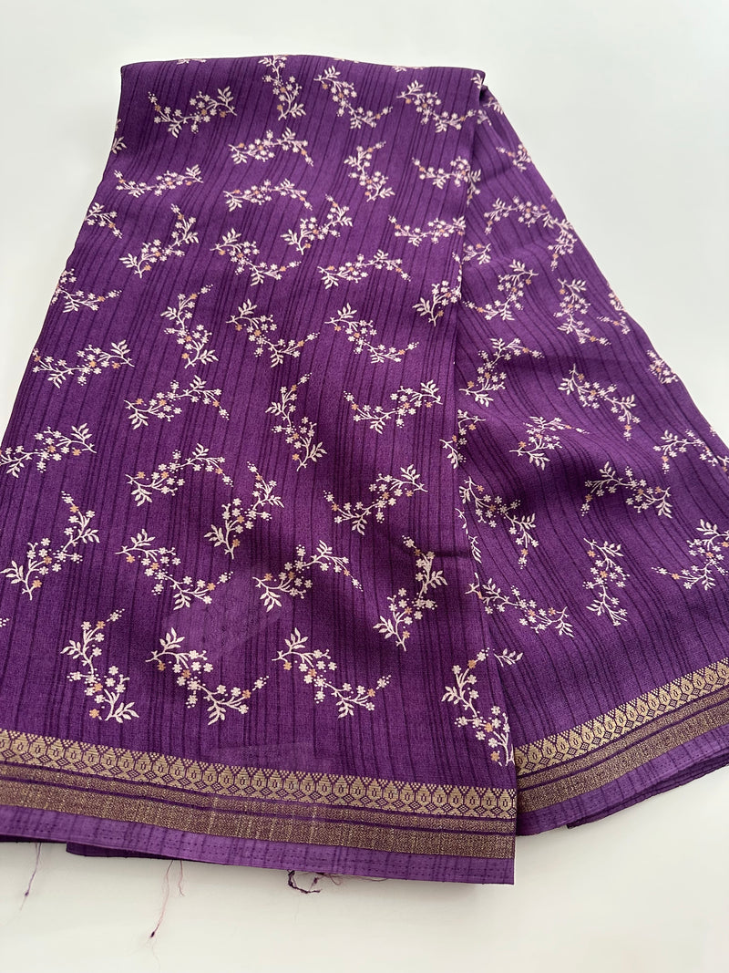 Tussar Printed Saree-JU7