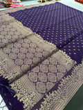 Venkatagiri fancy soft Linen Cotton sarees with self blouse and fancy Border and Butties all over 🌹-AU9