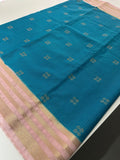 15 Days Pre Booking-Semi Mysore Silk in beautiful color combinations,, comes with contrast border,, and contrast blouse piece🌹