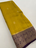Tussar Fancy Saree in New Contrast Borders🌹- AU-17