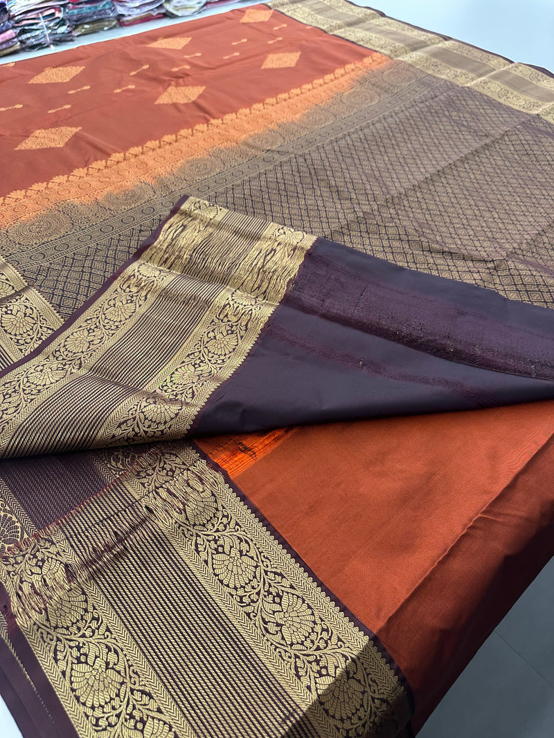 Semi Kanchi Silk Saree-J27
