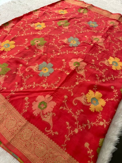 Banarasi Fancy Crape Saree -M19