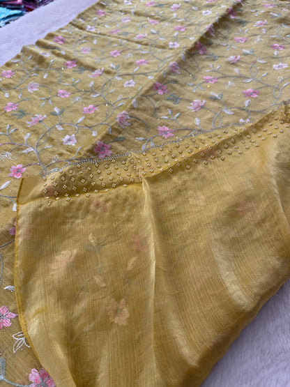 Designer Organza Full Work-M13