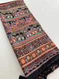 Kalamkari Tussar Printed-M26