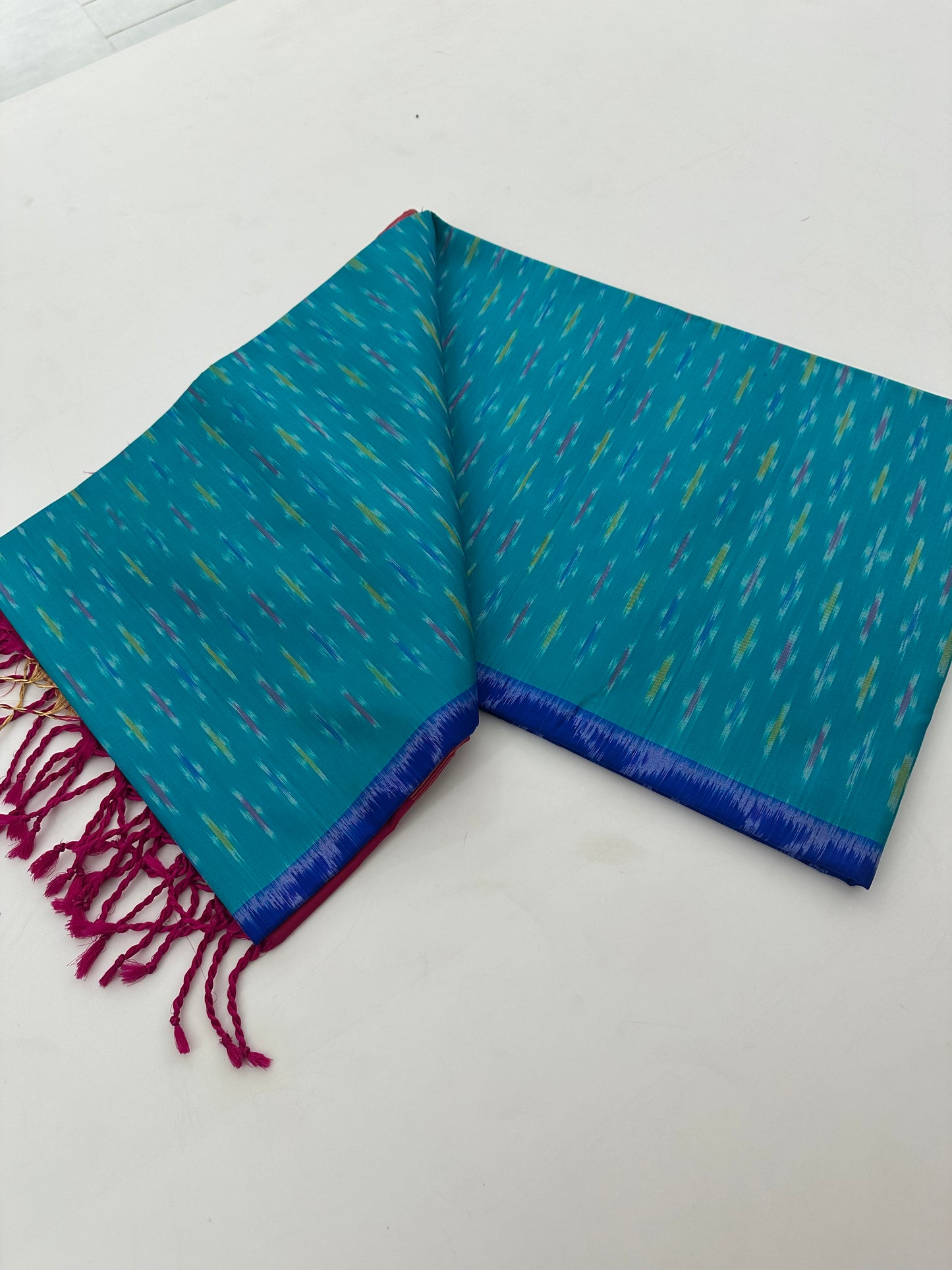 Ikkat Pochampalli Pure Soft Silk Saree -J11