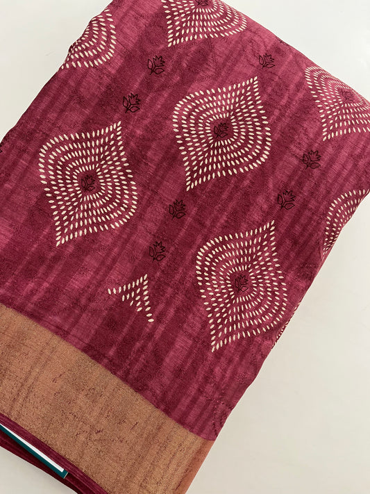 Ju11 Tussar Chiffon