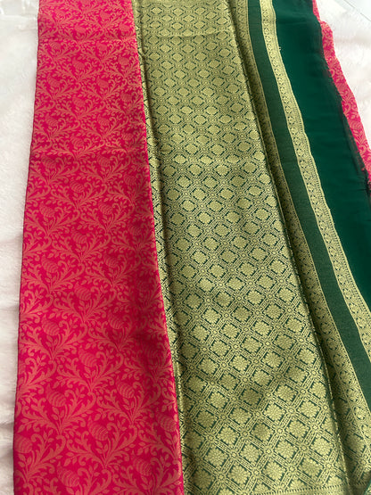 Brocade Style Semi Mysore Silk