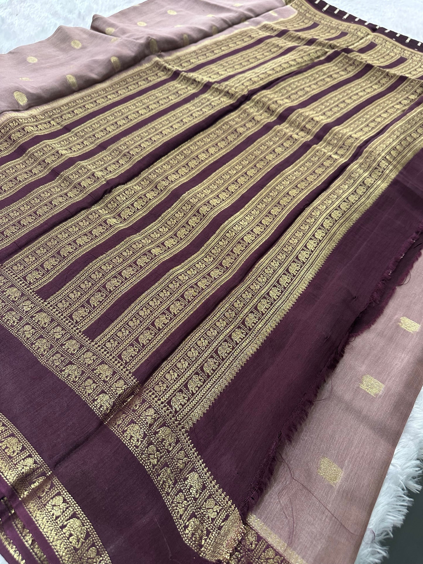 Tussar Viscose Fancy Saree-M19