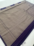 🌹Banarsi Crape Fancy Sarees On Rich Pallu Designs and Self Blouse On it. 🌹 JU27