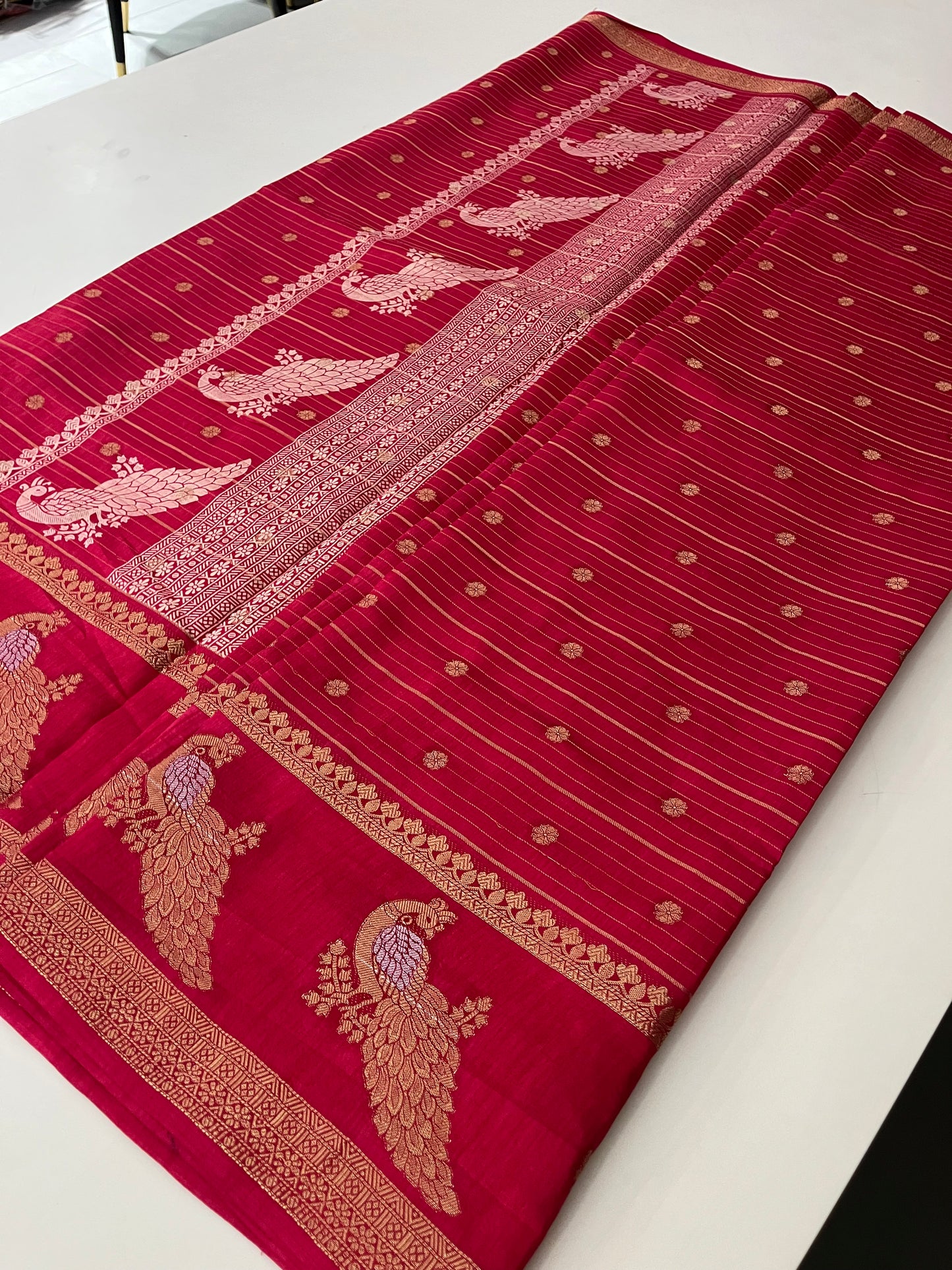 Tussar Chiffon Saree