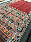Kalamkari Tussar Printed-M26