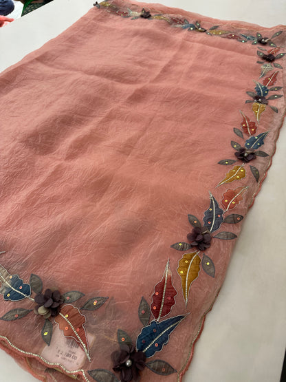 Organza Work Fancy Appliqué Work-M24