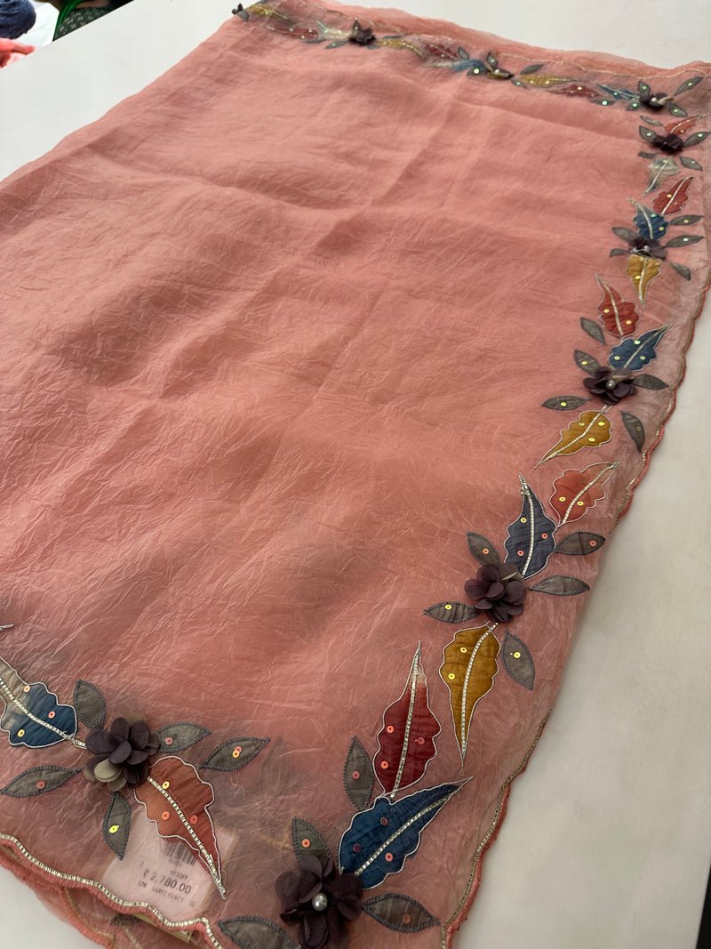 Organza Work Fancy Appliqué Work-M24