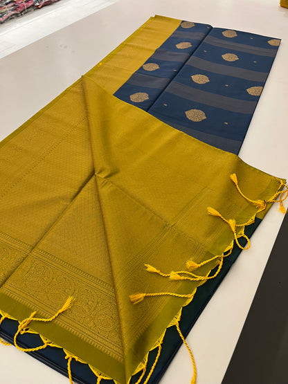 Semi Kanchi silk saree