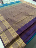 Semi Kanchi Silk Saree-JU15