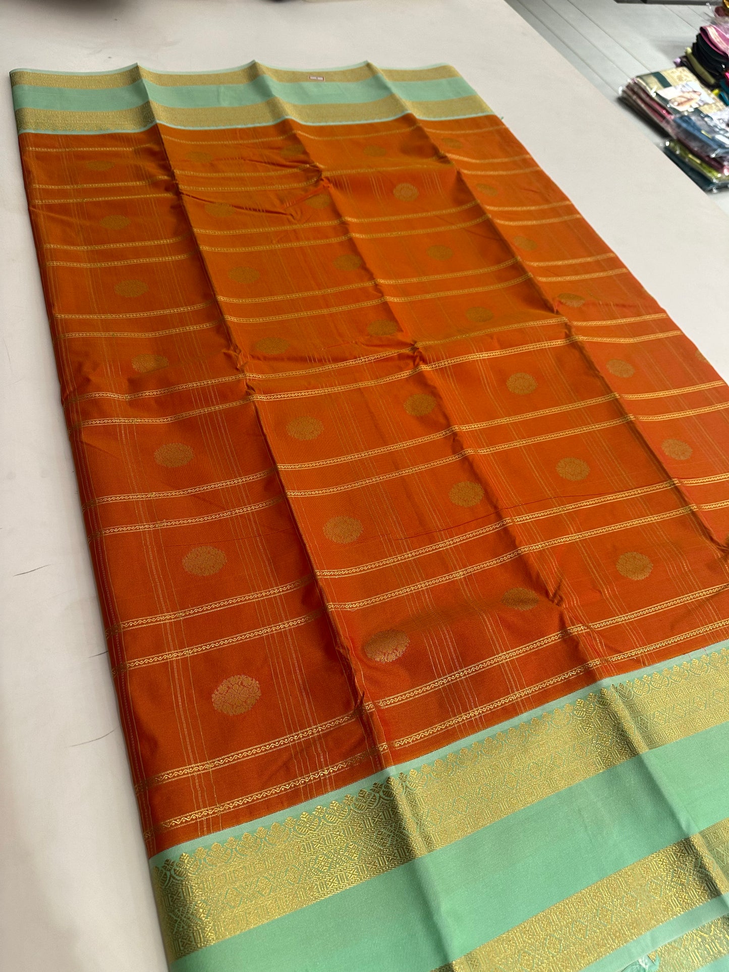 Semi Kanchi/Vegan Silk Saree-11