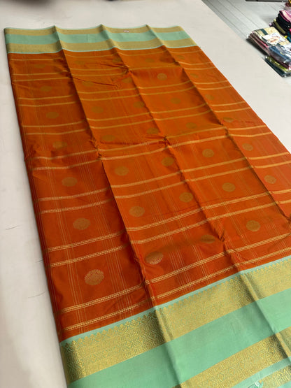 Semi Kanchi/Vegan Silk Saree-11