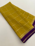 Pure Crape Mysore Silk Saree 120GSM -JU27